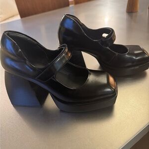 Jeffrey Campbell Black Platform Mary Janes